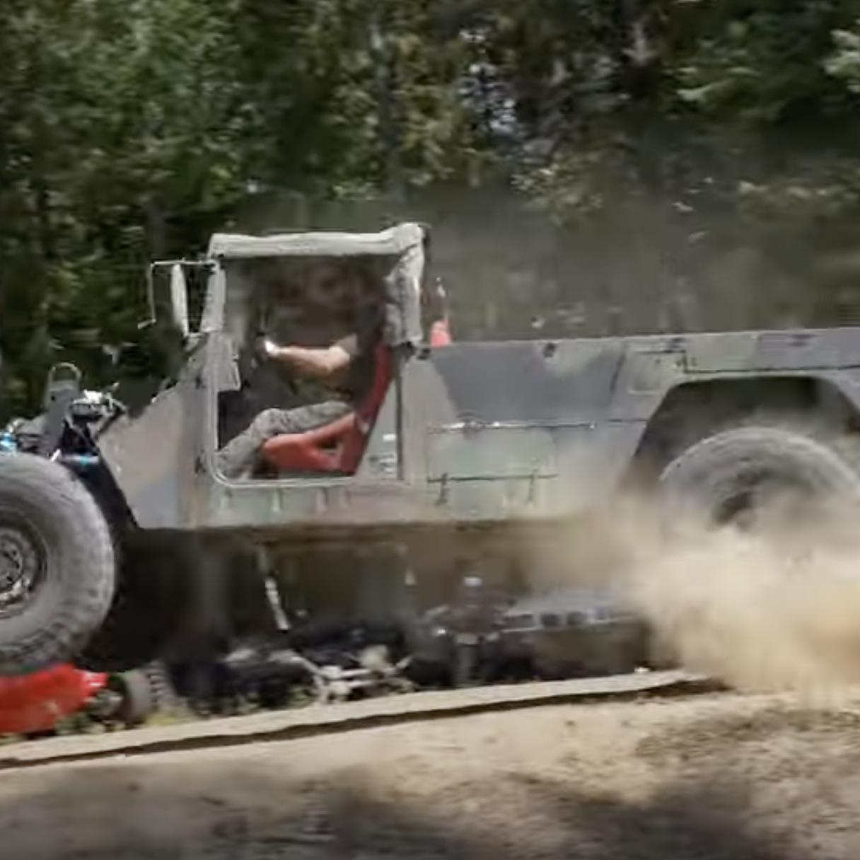 Corvette-powered Humvee